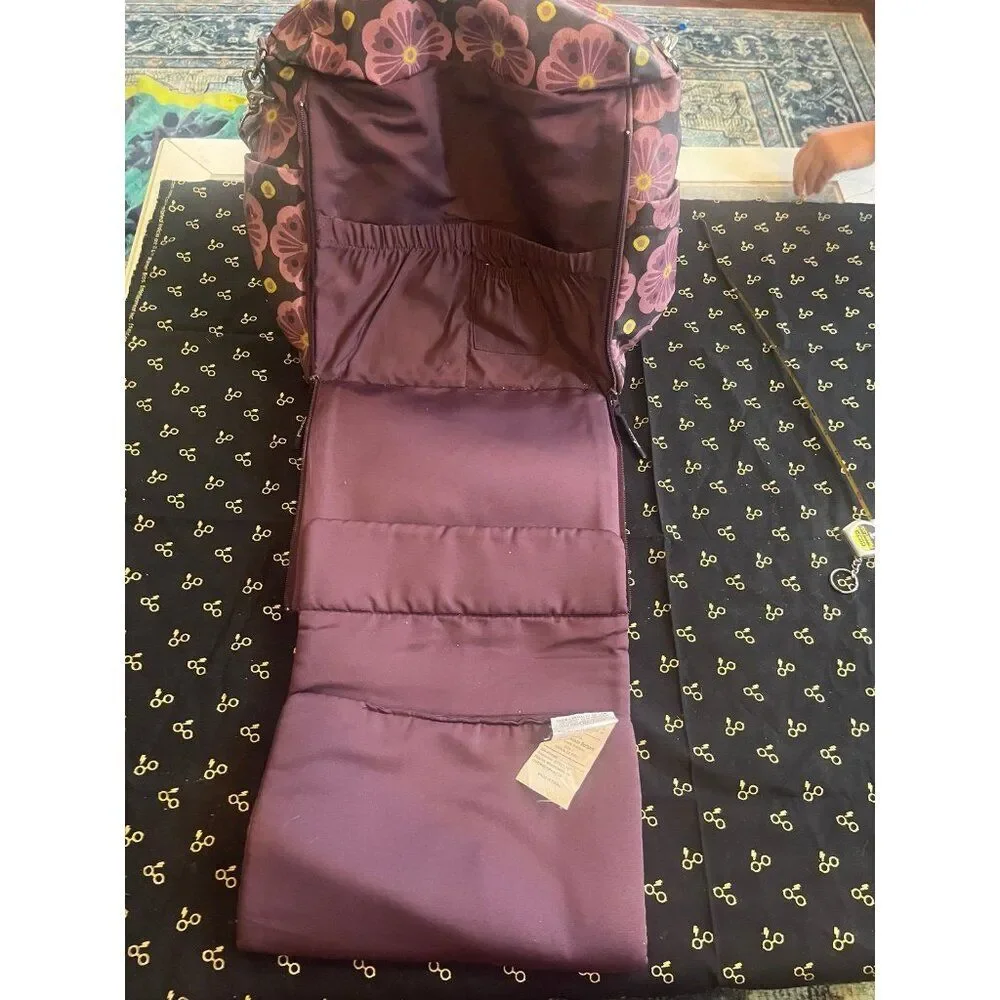 petunia pickle bottom diaper bag purple daisy